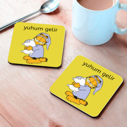 Yuhum Gelir Tasarım Bardak Altlığı online tasarla