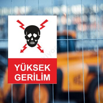 Yüksek Gerilim Etiketi online tasarla