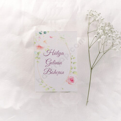 Yuvarlak Çerçeveli Bohça Kartı online tasarla