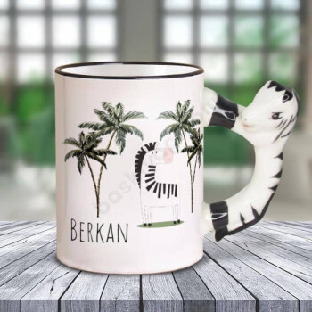 Zebra Desenli Kupa online tasarla