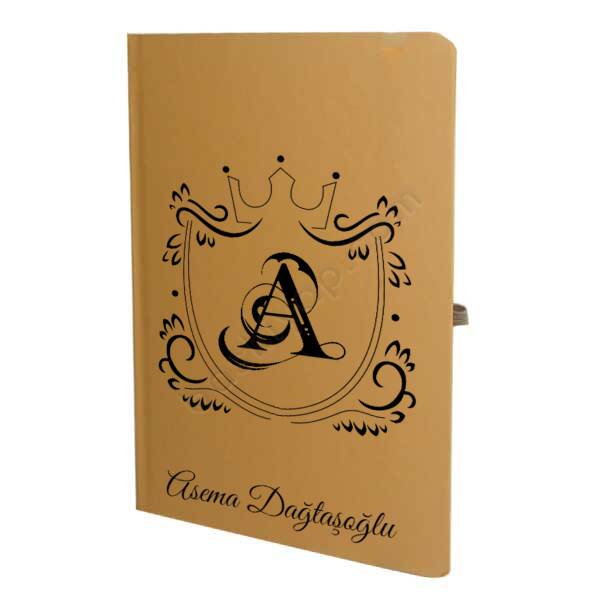 Taç Çerçeve Tasarımlı Kişiye Özel Taba Ajanda online tasarla