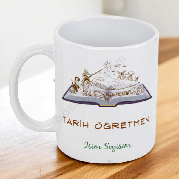 Tarih Öğretmeni Temalı Kupa Bardak online tasarla