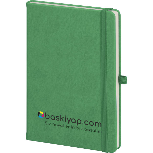 Tarihsiz Çizgili  Bornova  Yeşil Ajanda/Defter 13X21Cm Kendin Tasarla | 15708 online tasarla