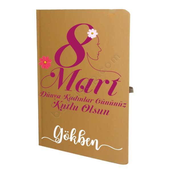 Kadın Silüetli Tarihsiz Çizgili Taba Ajanda/Defter online tasarla