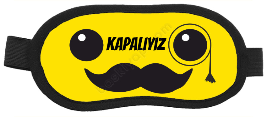 Kişiye Özel Yazılı Göz Bandı online tasarla