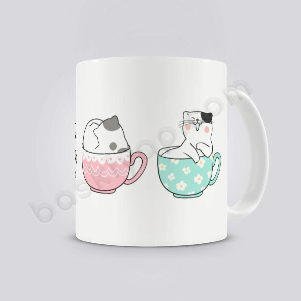 Tatlı Kediler Kendin Tasarla Baskılı Kupa online tasarla
