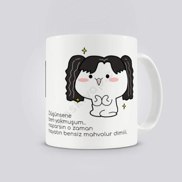 Tatlı Lil Tasarımlı Kendin Tasarla Baskılı Kupa online tasarla
