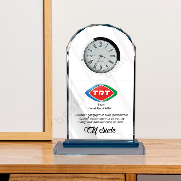 Tayin Olanlara Özel Kristal Plaket 3 online tasarla