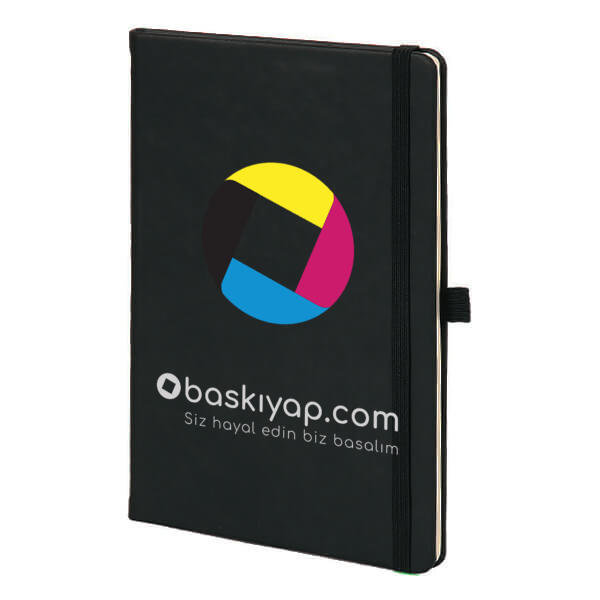 Topkapı Tarihsiz Siyah Ajanda / Defter Kişiye Özel 13X21Cm Kendin Tasarla | 16092 online tasarla