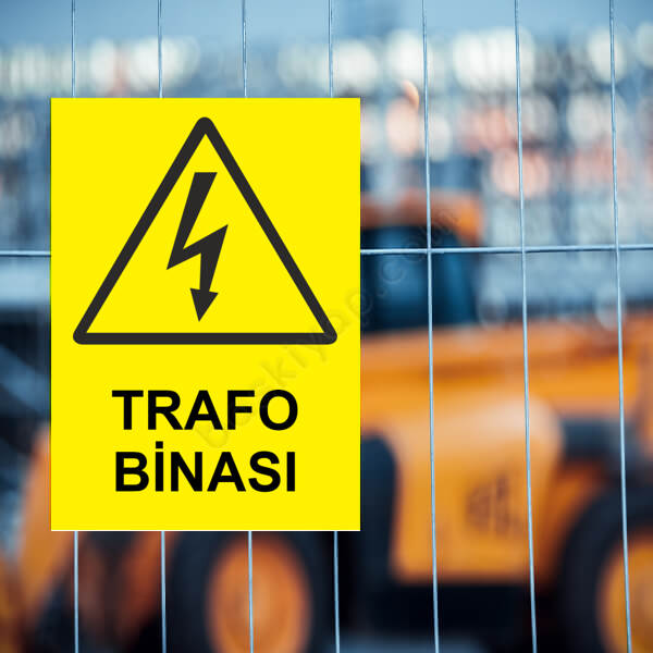 Trafo Binası Etiketi online tasarla