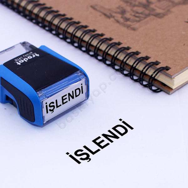 Trodat 4910 İşlendi  Kaşesi online tasarla