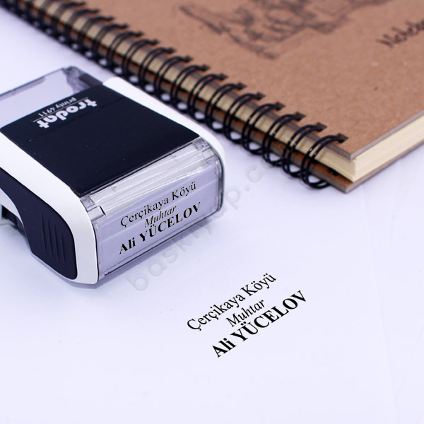 Trodat 4911 Muhtar Kaşesi online tasarla