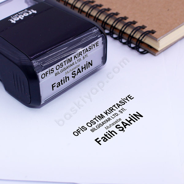 Trodat 4912  İsim Soyisim Firma Kaşesi online tasarla
