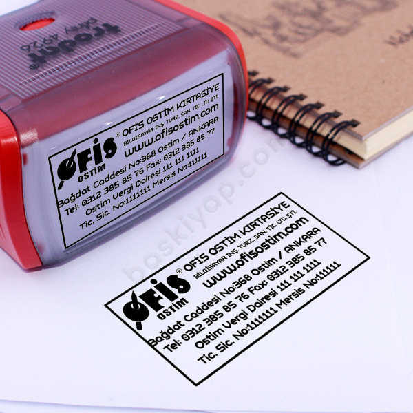 Trodat 4926 Mega Boy Firma Bilgileri Kaşesi online tasarla