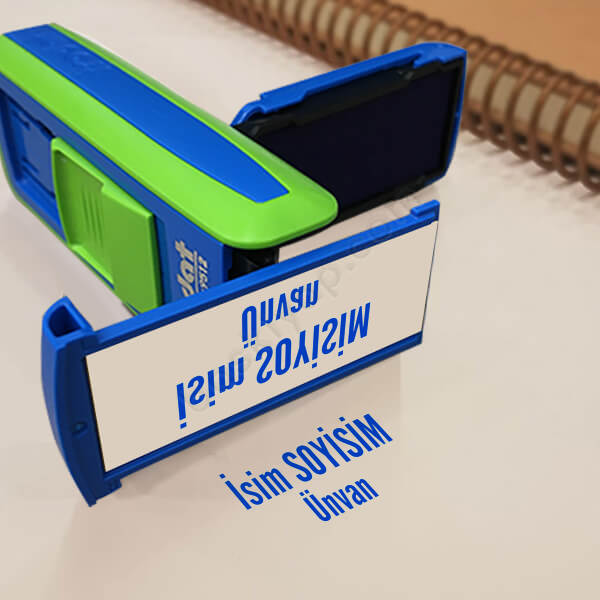 Trodat Pocket Printy Cep Kaşe 9511 | Yeşil-Mavi online tasarla