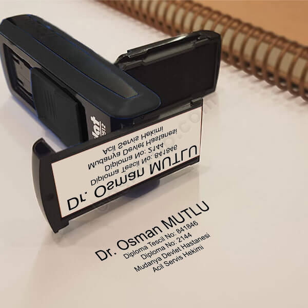 Trodat Pocket Printy Siyah Doktor Cep Kaşesi online tasarla