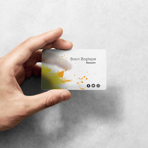 Turuncu Fırça Darbeli online tasarla