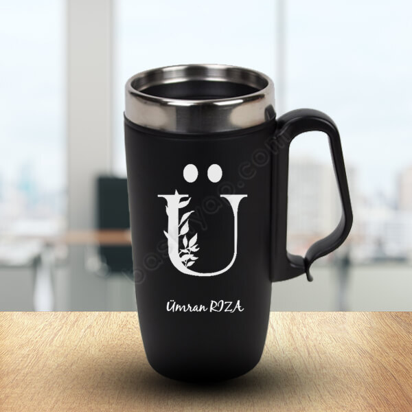 Ü Harf Baskılı Termos Bardak online tasarla