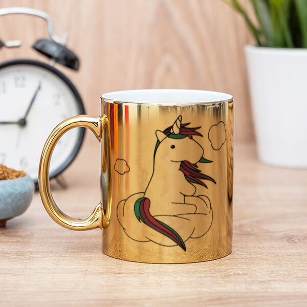 Unicorn Gold Kupa Bardak online tasarla