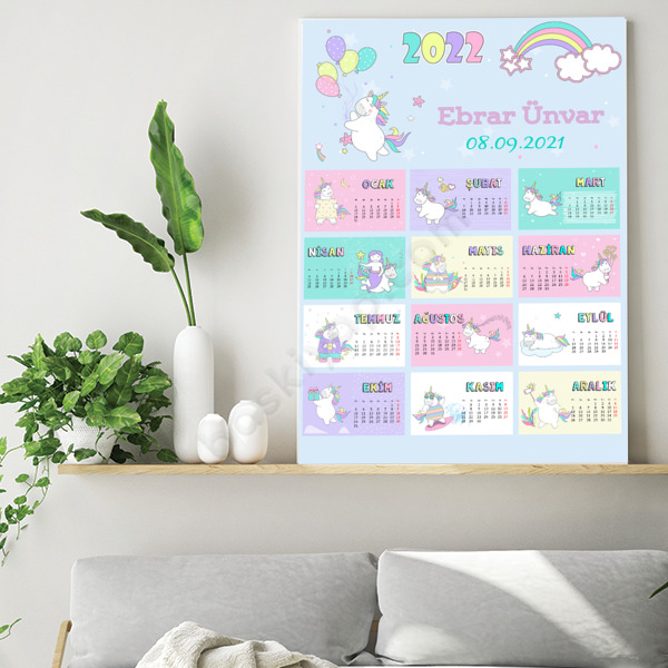 Unicorn Tasarım Takvim 2023 online tasarla