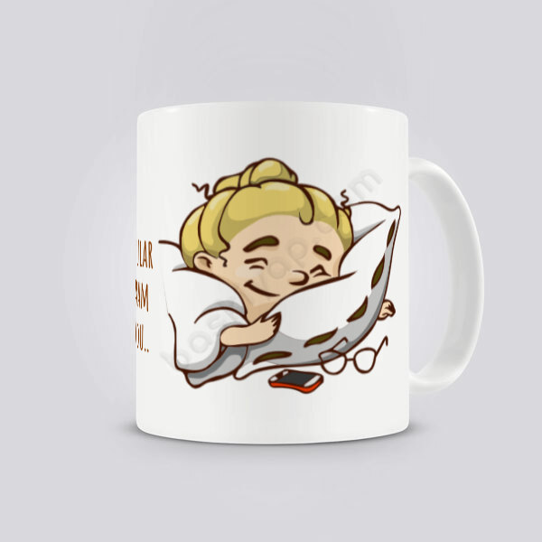 Uykular Haram Oldu Tasarım Kupa Bardak online tasarla