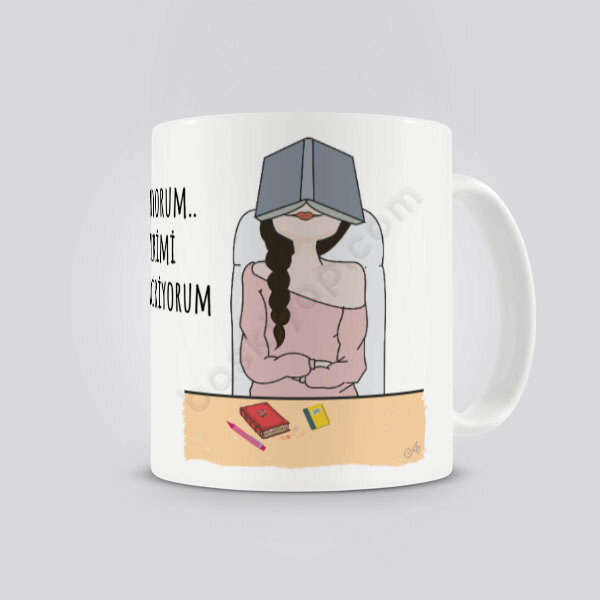 Uyumuyorum Tasarım Kupa Bardak online tasarla