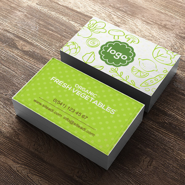 Vejetaryen Kartvizit online tasarla