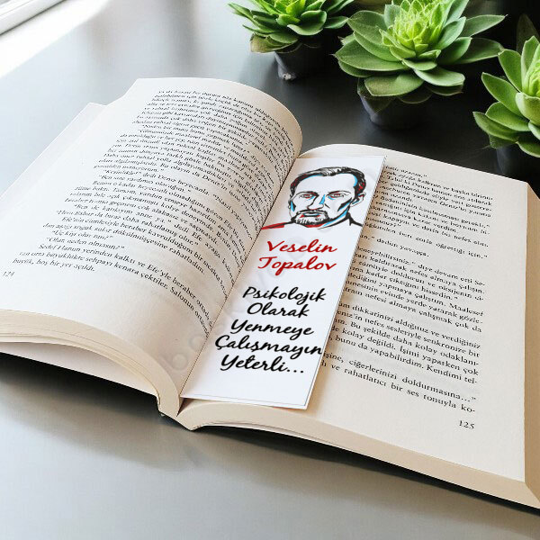 Veselin Topalov Tasarımlı Kitap Ayracı online tasarla