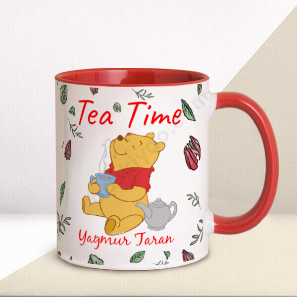 Winnie The Pooh Love Tea Temalı Kupa online tasarla