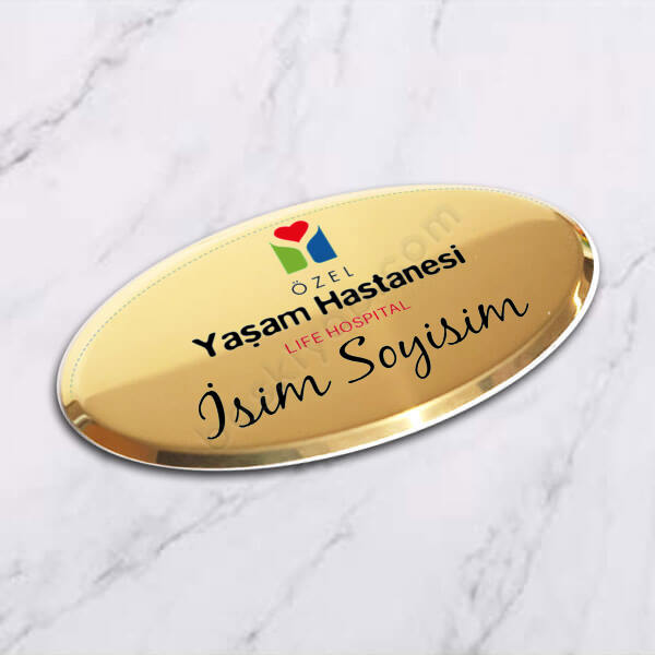 Yaşam Hastanesi Yaka İsimliği online tasarla