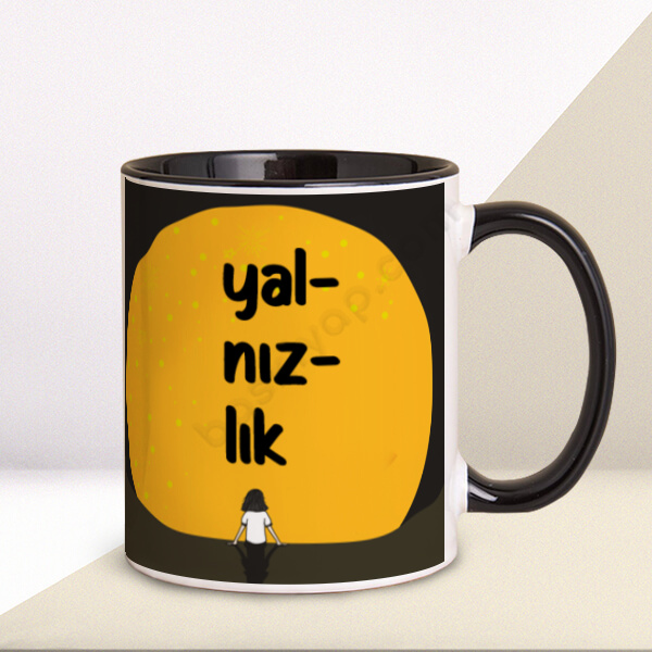 Yalnızlık Tasarımlı Kupa online tasarla