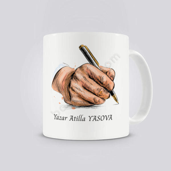 Yazar Temalı Kişiye Özel Baskılı Kupa online tasarla