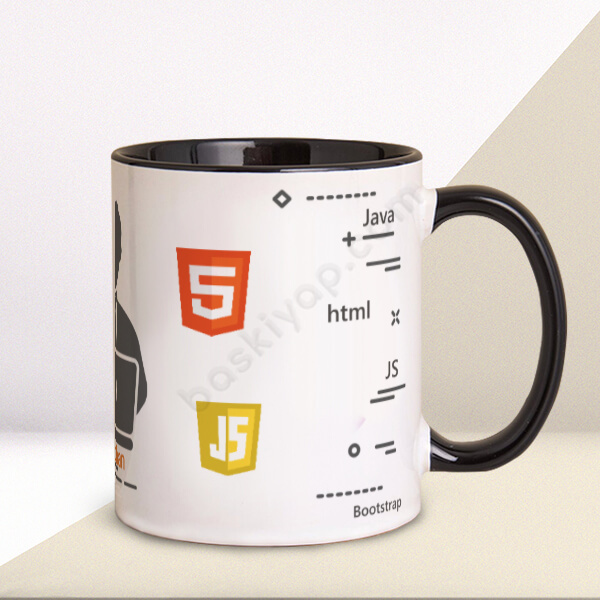 Yazılım Mühendislerine Özel Siyah Kupa Bardak online tasarla