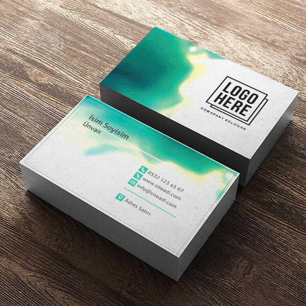 Yeşil Beyaz Modern online tasarla