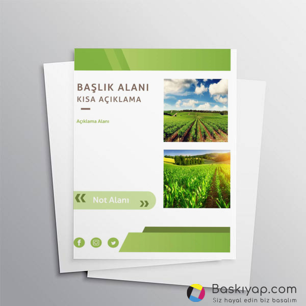 Yeşil Beyaz Tarım online tasarla