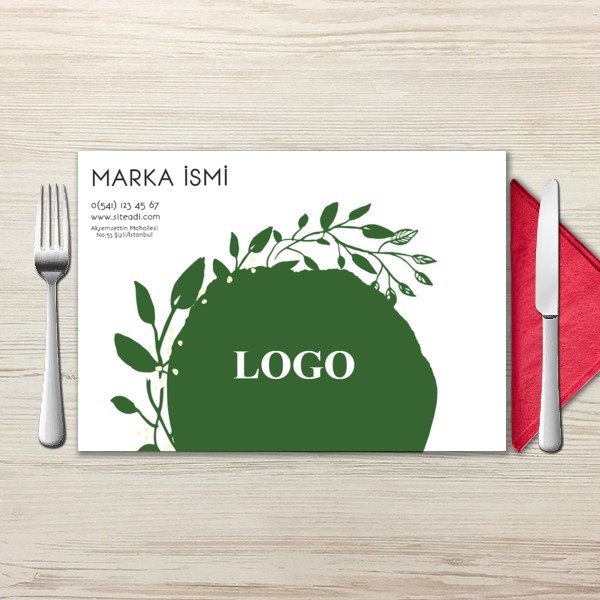 Yeşil Çiçekli online tasarla