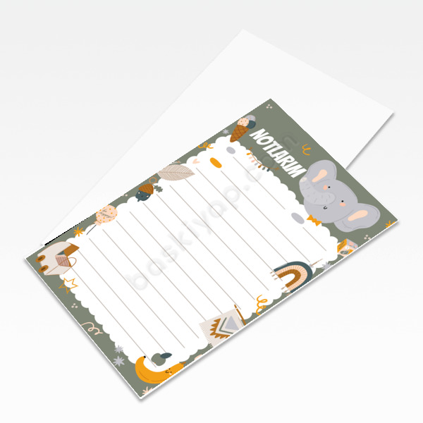 Yeşil Renk Planlayıcı Unutmayınız Kartı online tasarla