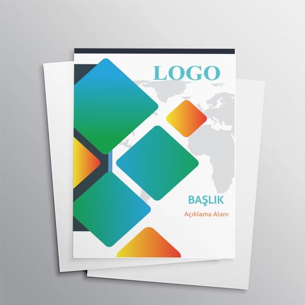 Yeşil Sarı Kare Eğitim online tasarla