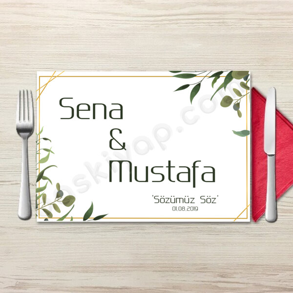 Yeşil Yapraklı online tasarla