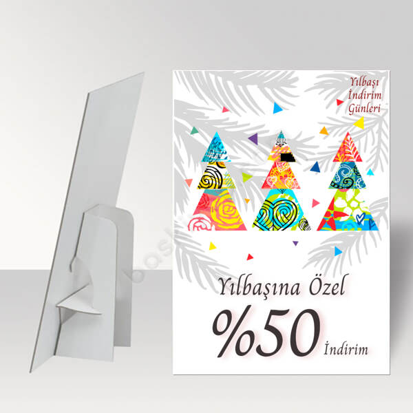 Yılbaşı İndirimi Ayaklı Pano online tasarla