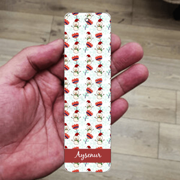 Yılbaşı Konseptli 2 Metal Kitap Ayracı online tasarla