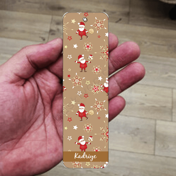 Yılbaşı Konseptli 3 Metal Kitap Ayracı online tasarla