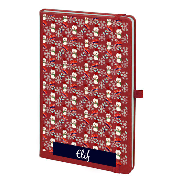 Yılbaşı Konseptli Kırmızı Ajanda online tasarla