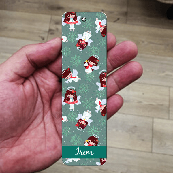 Yılbaşı Konseptli Metal Kitap Ayracı online tasarla