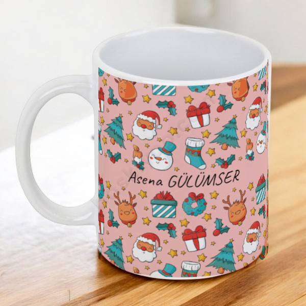 Yılbaşı Tasarım 2 Kupa Baskılı Kupa Bardak online tasarla