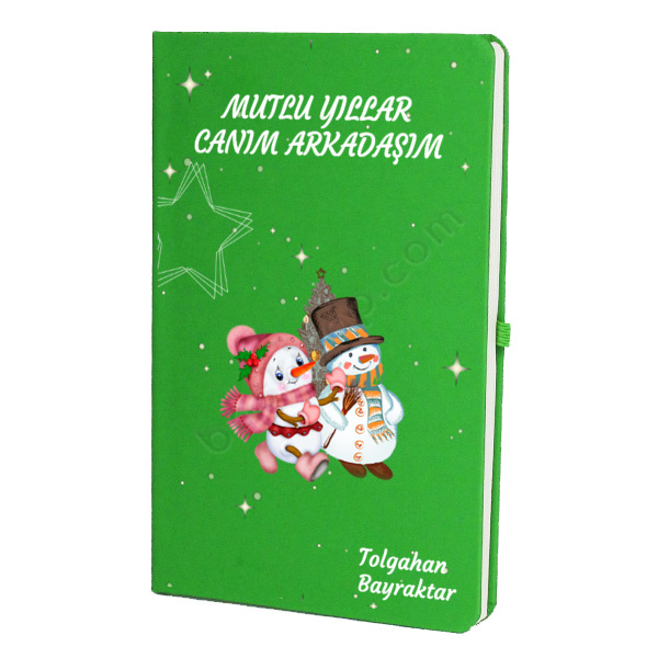 Yılbaşı Temalı Hediyelik Defter online tasarla