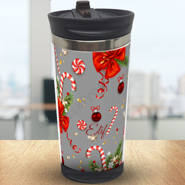 Yılbaşına Özel 2 Kendin Tasarla Çelik Termos online tasarla