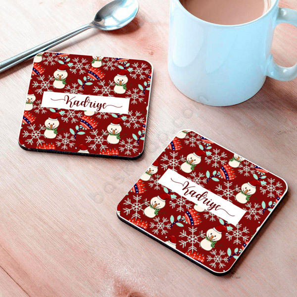 Yılbaşına Özel 3 Bardak Altlığı online tasarla