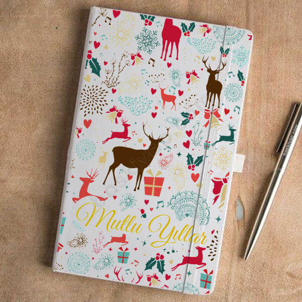 Yılbaşına Özel Beyaz Ajanda online tasarla