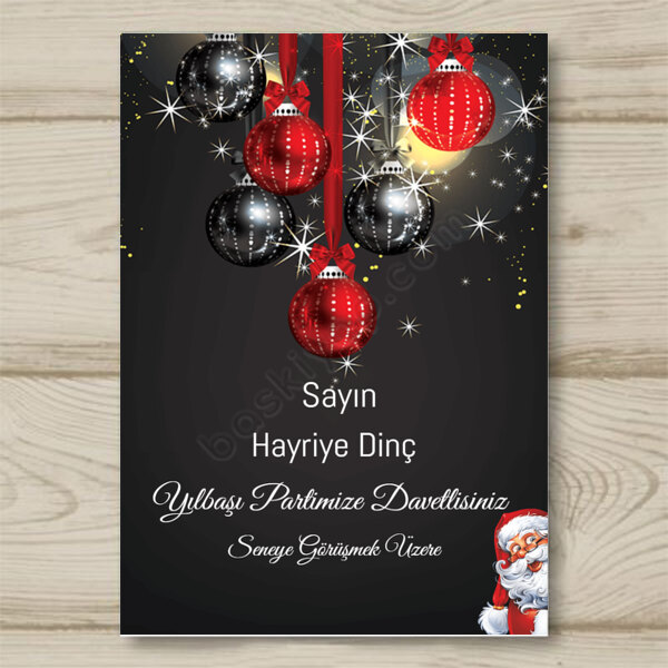 Yılbaşına Özel Davetiye 3 online tasarla